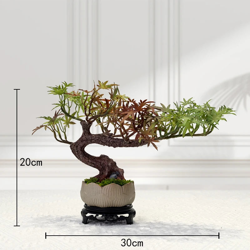 décoration intérieure faux arbre bonsaï style chinois pour un paysage apaisant - vue 28 sur 33