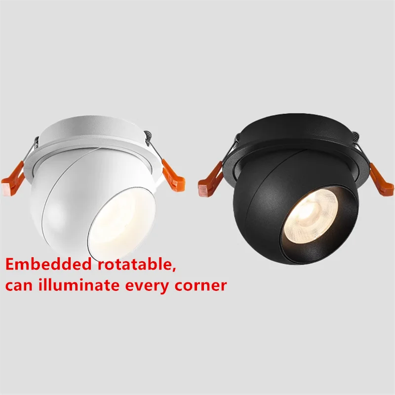 spot led rotatif intégré anti-éblouissement pour éclairage domestique - vue 3 sur 5