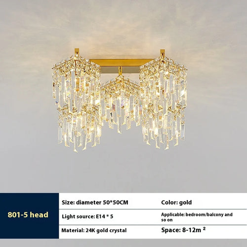 lampe en cristal de luxe pour intérieur moderne élégant - vue 14 sur 14