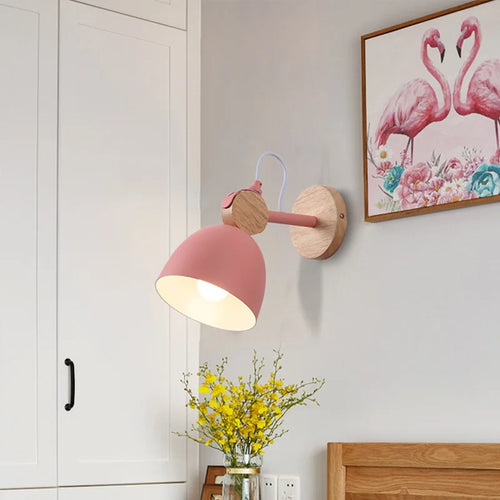 lampe de chevet style japonais éclairage mural intérieur nordique - vue 4 sur 11