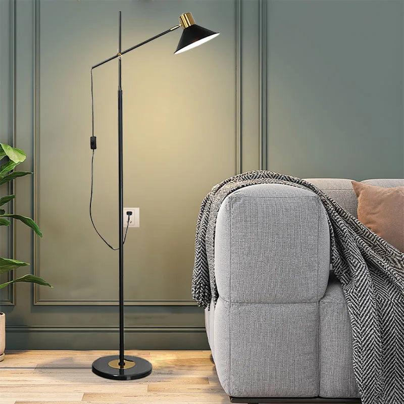 Modern minimalist Nordic floor lamp with creative LED light - vue 4 sur 7