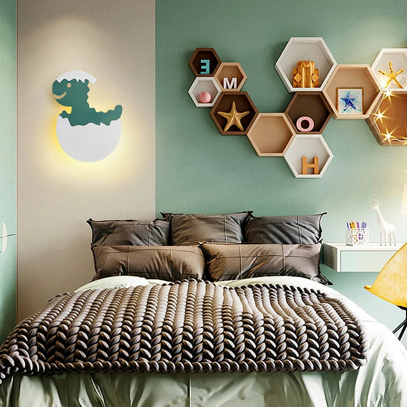 applique murale led dinosaure pour chambre d'enfant