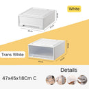 tiroirs empilables en plastique transparent pour rangement pratique