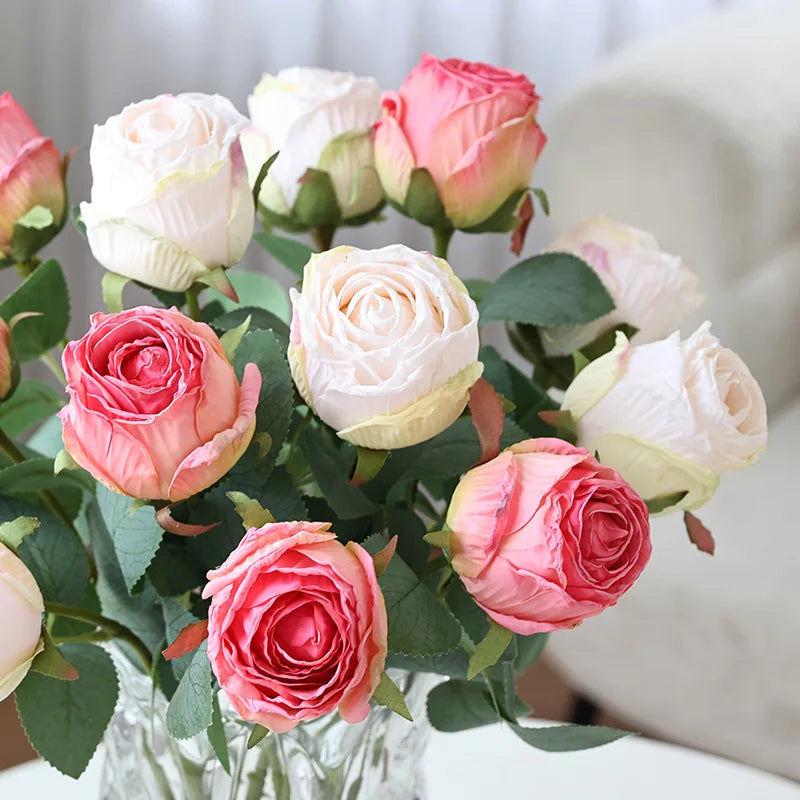 fleur de rose artificielle pour décoration de mariage et table - vue 4 sur 12