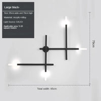 Artistic nordic minimal wall light