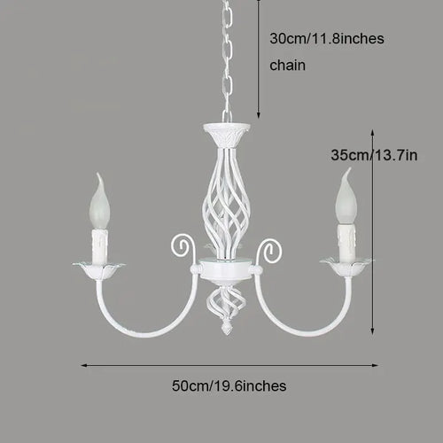 Lustre au Style européen à bougies moderne LED