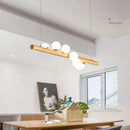 lustre japonais en bois massif design créatif éclairage tendance
