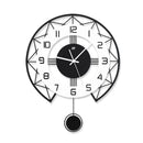Swinging Wall Clock for Home Living Room, Interior Decoration Silent Horologe, Minimalist Design, Living Room, Art wall Clock
