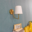 Minimalist nordic linen wall light for interior decoration