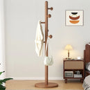 X&amp;D Solid Wood Coat Rack, Floor Hanging Clothes Rack Simple Modern Bag Rack Bedroom Household Single Pole Vertical Drying Rack
