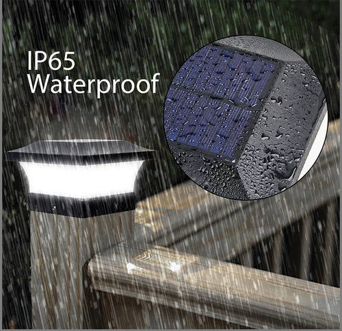 1-4 pièces Lumière Solaire Extérieure LED Post Pont Cap Clôture Paysage Lampe Étanche IP65 Porte de Jardin Lampe À Énergie Solaire Décoration - vue 2 sur 9