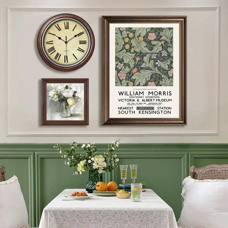 horloge murale rétro nordique silencieuse pour intérieur élégant - vue 6 sur 15