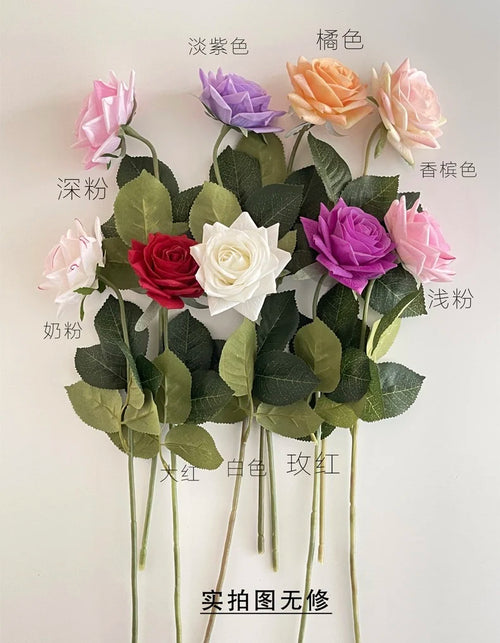 lot de 5 fleurs artificielles hydratantes pour mariage et saint-valentin - vue 6 sur 15