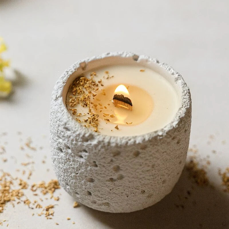 bougie parfumée volcanique française coffret cadeau décoration intérieure Noël - vue 6 sur 7