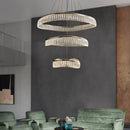 Minimalist Nordic style LED crystal chandelier