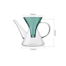 Theiere kung fu verre avec infuseur separation rapide