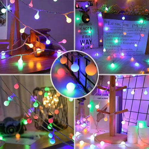 guirlande lumineuse à piles pour jardin et événements décoratifs - vue 7 sur 7