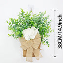 panier de fleurs artificielles couronne de printemps pour décoration de Pâques