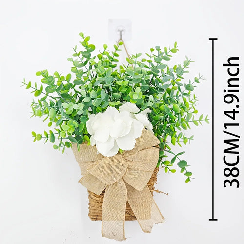 panier de fleurs artificielles couronne de printemps pour décoration de Pâques - vue 11 sur 10