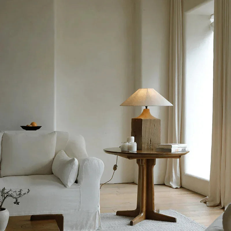 lampe de chevet design japonais wabi-sabi luxe zen et rétro - vue 4 sur 7