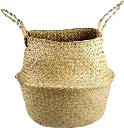 panier à fleurs en rotin tressé pliable fait main pour décoration intérieure - vue 8 sur 11