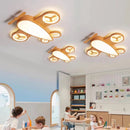 plafonnier led avion design nordique pour chambre enfant