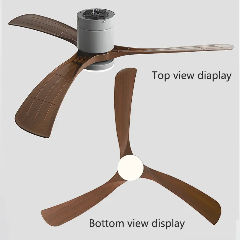 plafonnier moderne avec ventilateur télécommandé et lumière intégrée - vue 5 sur 12