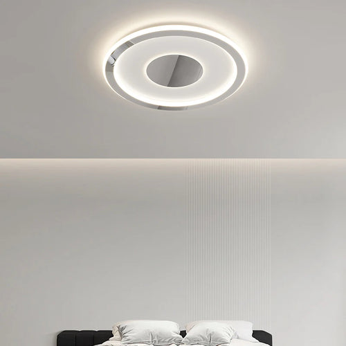 Plafonnier à formes chromé moderne à LED - vue 4 sur 14