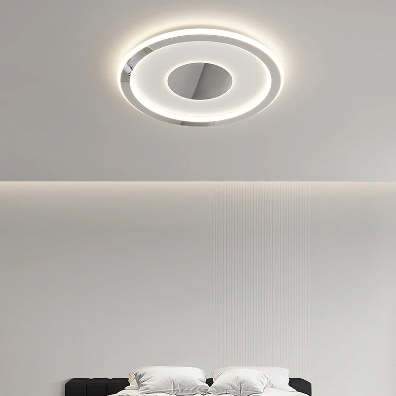 Plafonnier à formes chromé moderne à LED - vue 4 sur 14