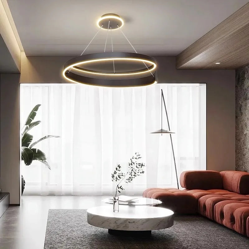 Lustre Décoration d'intérieur moderne salle à manger lumières éclairage intérieur - vue 6 sur 7