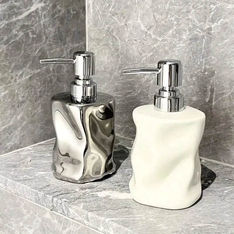 bouteille créative en céramique pour lotion et savon