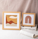 Minimalist Square Wooden Photo Frame, Stylish Desk Decoration, Display Frame for Art and Pictures, Home Decor, Family Photo Wall