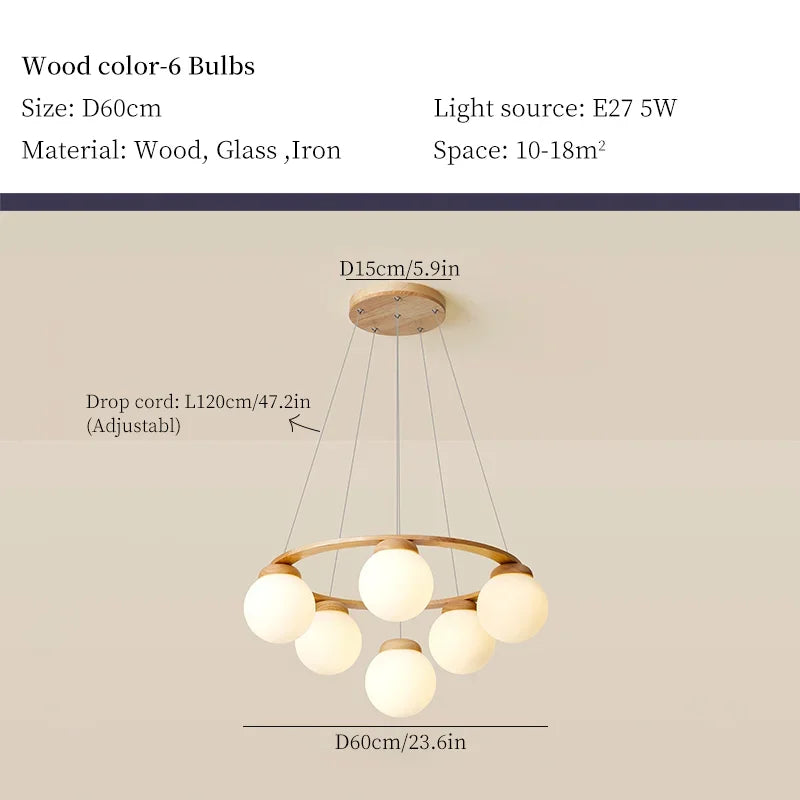 lustre en bois design pour décoration contemporaine maison - vue 15 sur 14