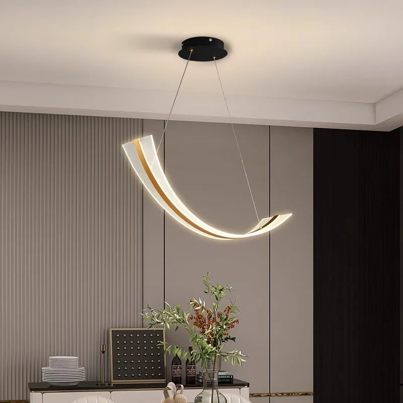 lustre led décoratif moderne pour éclairage intérieur - vue 7 sur 9