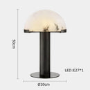 lampe à poser rétro en tissu marbré pour décoration intérieure