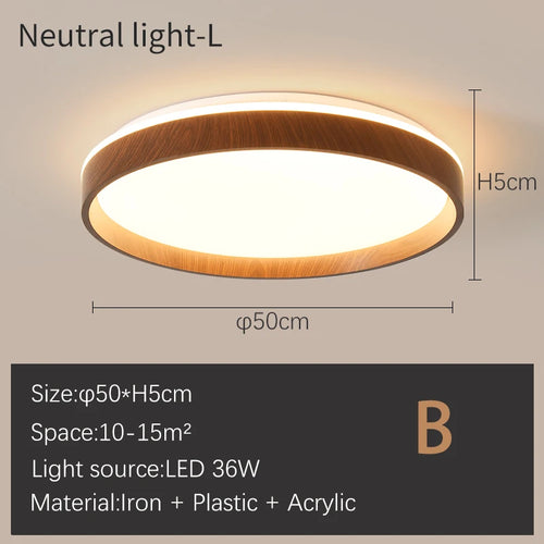 plafonnier moderne led à intensité variable - vue 16 sur 17
