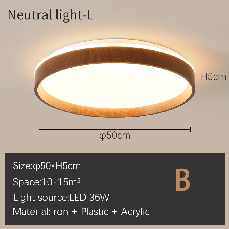 plafonnier moderne led à intensité variable - vue 15 sur 17