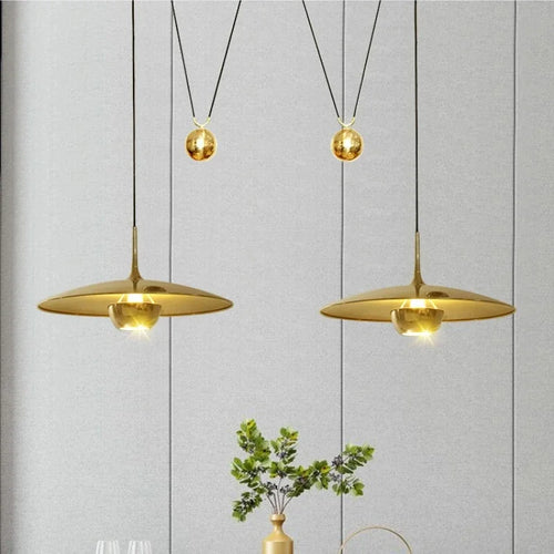 lustre soucoupe volante créatif moderne réglable pour intérieur décoratif