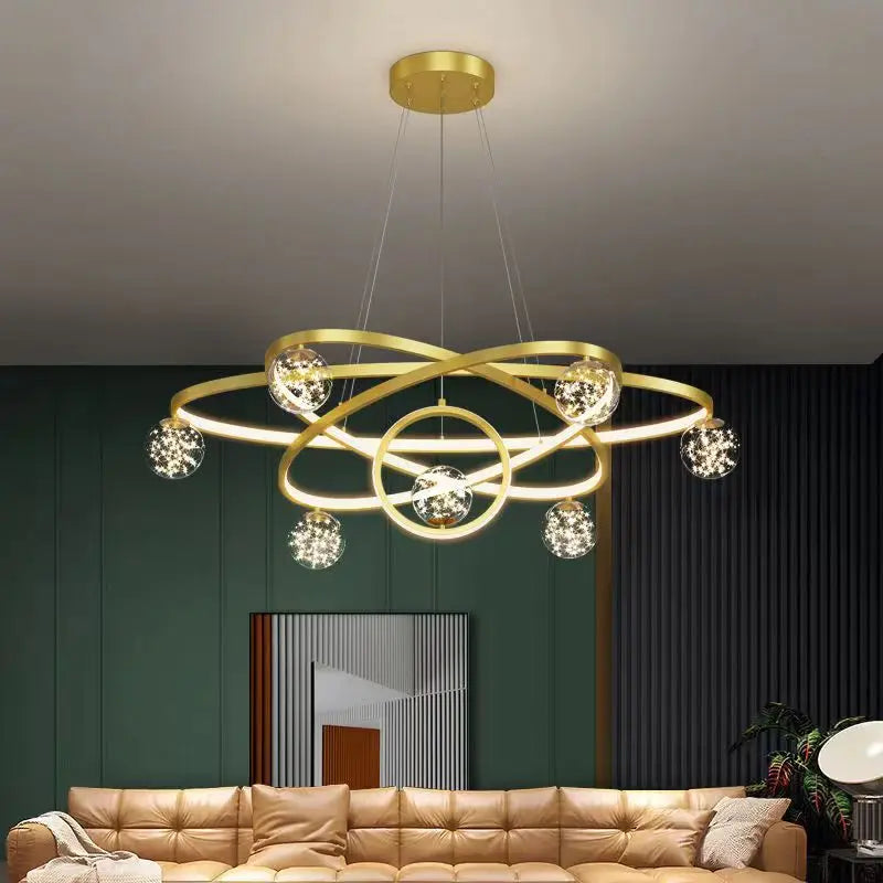 Minimalist nordic star chandelier for modern decor - vue 5 sur 12