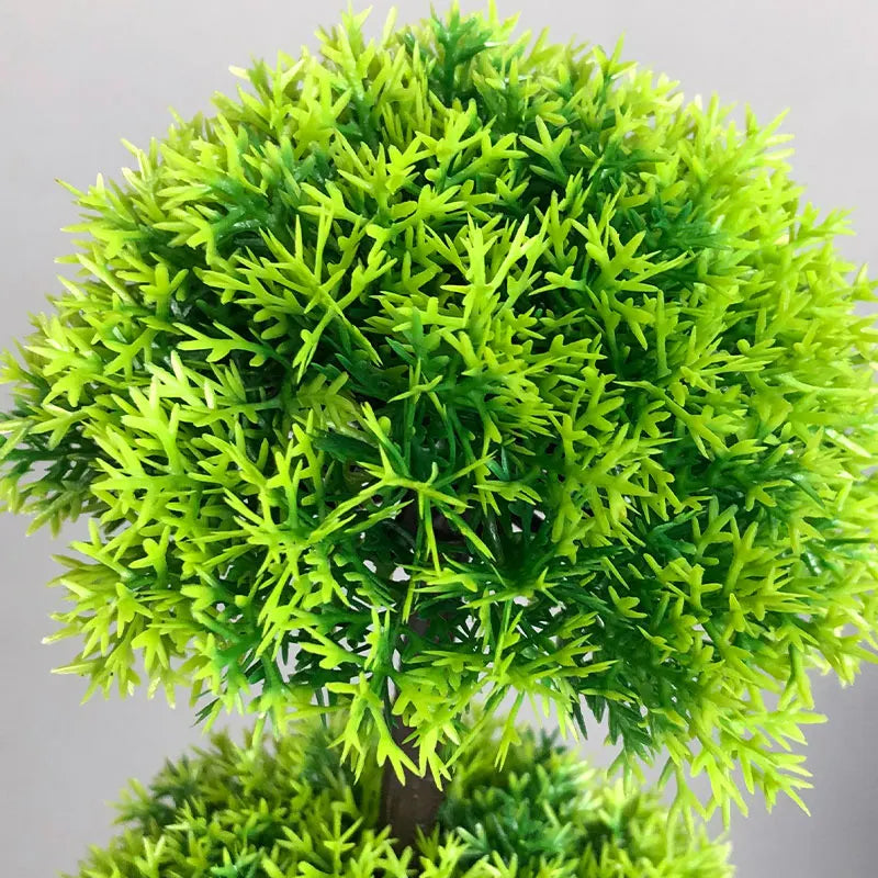 plante artificielle faux pin pour décoration intérieure et extérieure - vue 6 sur 8