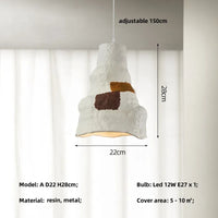 Nordic LED wabi sabi minimalist chandelier for bar, restaurant, guest house