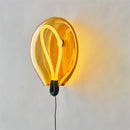Nordic design coloured glass LED wall light for modern interiors
