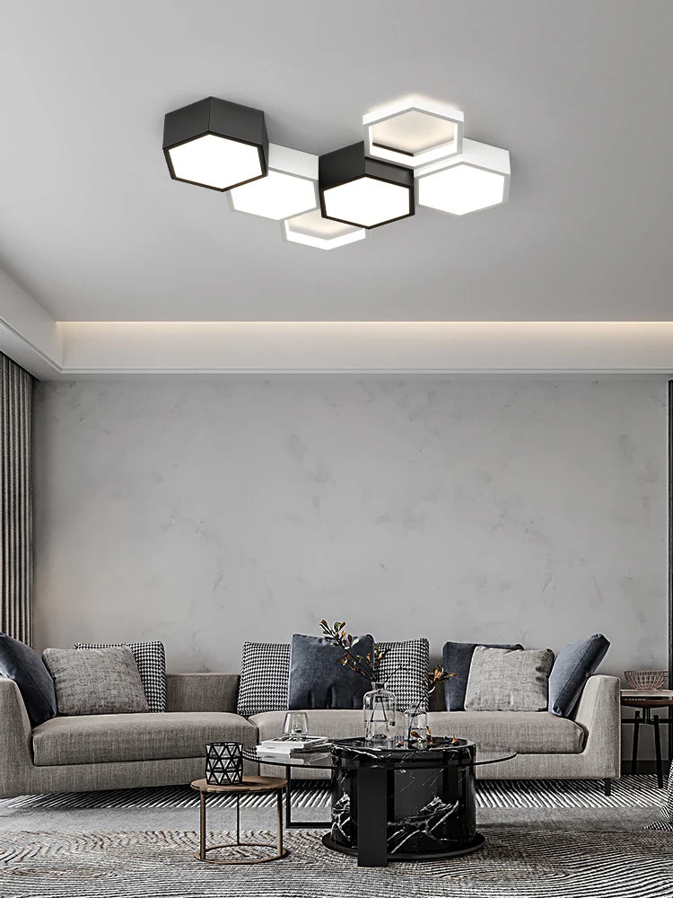 plafonnier triangle ultra mince moderne design élégant pour intérieur - vue 7 sur 13
