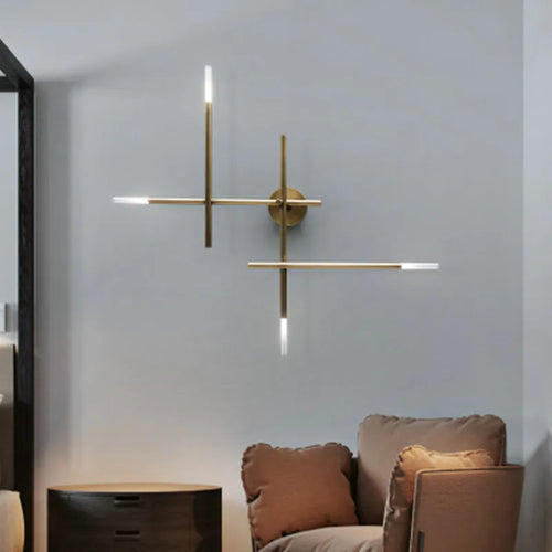 Simple minimalist LED wall light for indoor decor - vue 6 sur 12