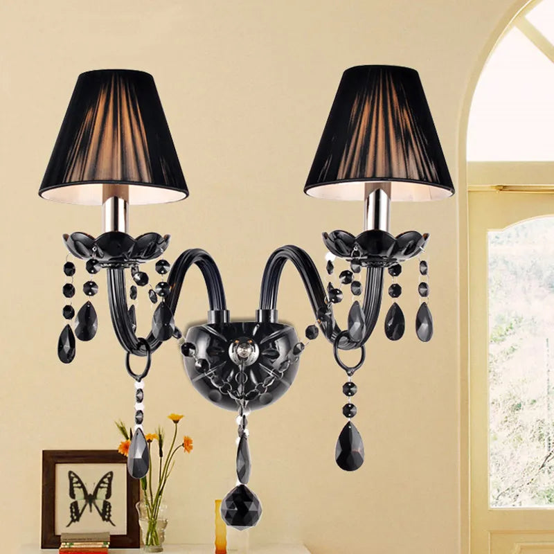 applique murale antique en cristal pour intérieur design élégant - vue 5 sur 10