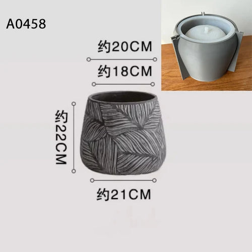 moule en silicone pour jardinière en béton nordique décoratif