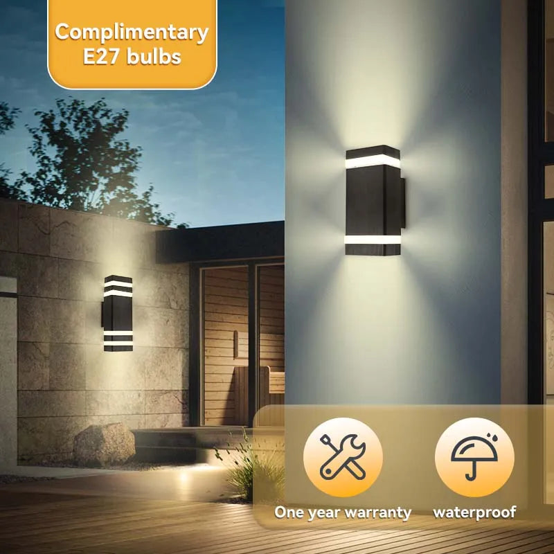 Décor applique murale LED lampes extérieures applique étanche externe escaliers éclairage chambre salon luminaire maison lampe décorative mur