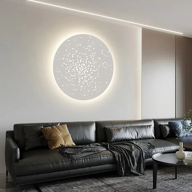 applique led murale moderne décorative pour fond d'art - vue 4 sur 10