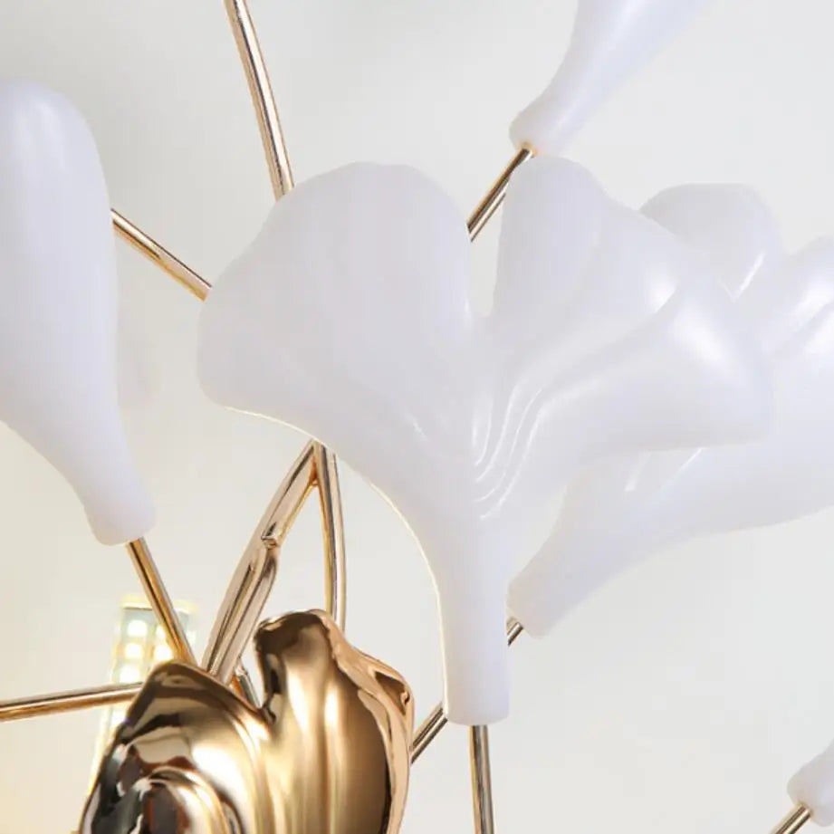 Applique murale led en céramique à fleurs romantiques pour hôtel - vue 7 sur 8
