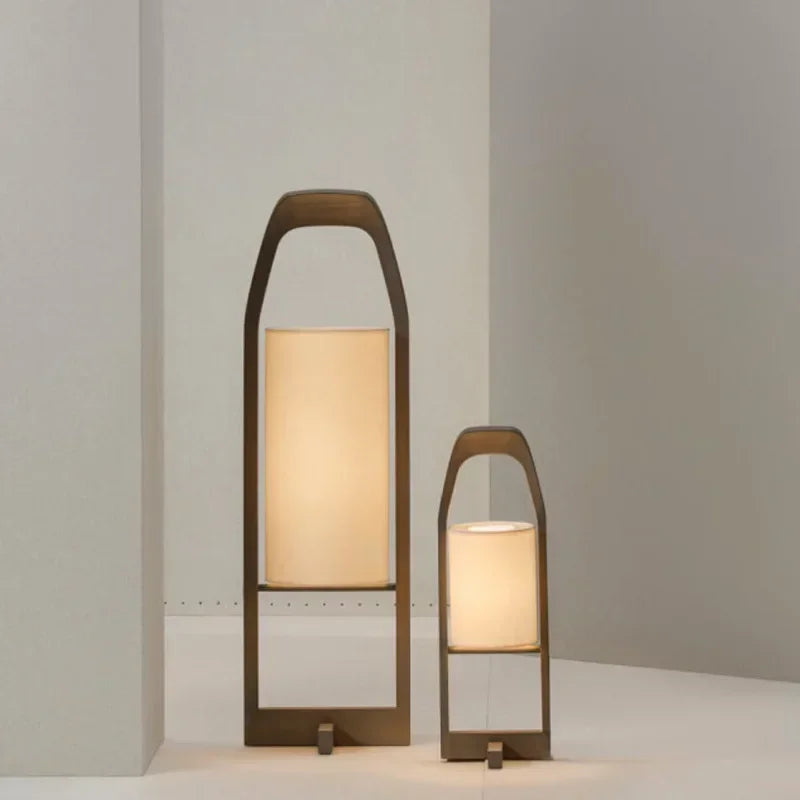 lampadaire en bois japonais wabi sabi pour décoration intérieure ambiance zen - vue 2 sur 8